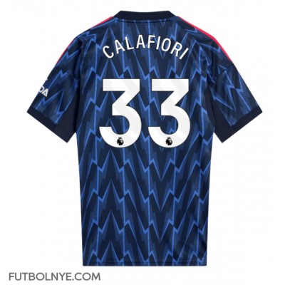 Camiseta Arsenal Riccardo Calafiori #33 Visitante Equipación 2025-26 manga corta Camiseta Arsenal Riccardo Calafiori #33 Visitante Equipación 2025-26 manga corta